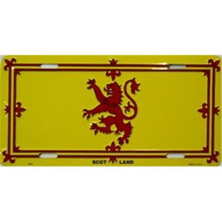 Scotland Lion Flag Metal Novelty License Plate Tag LP-494